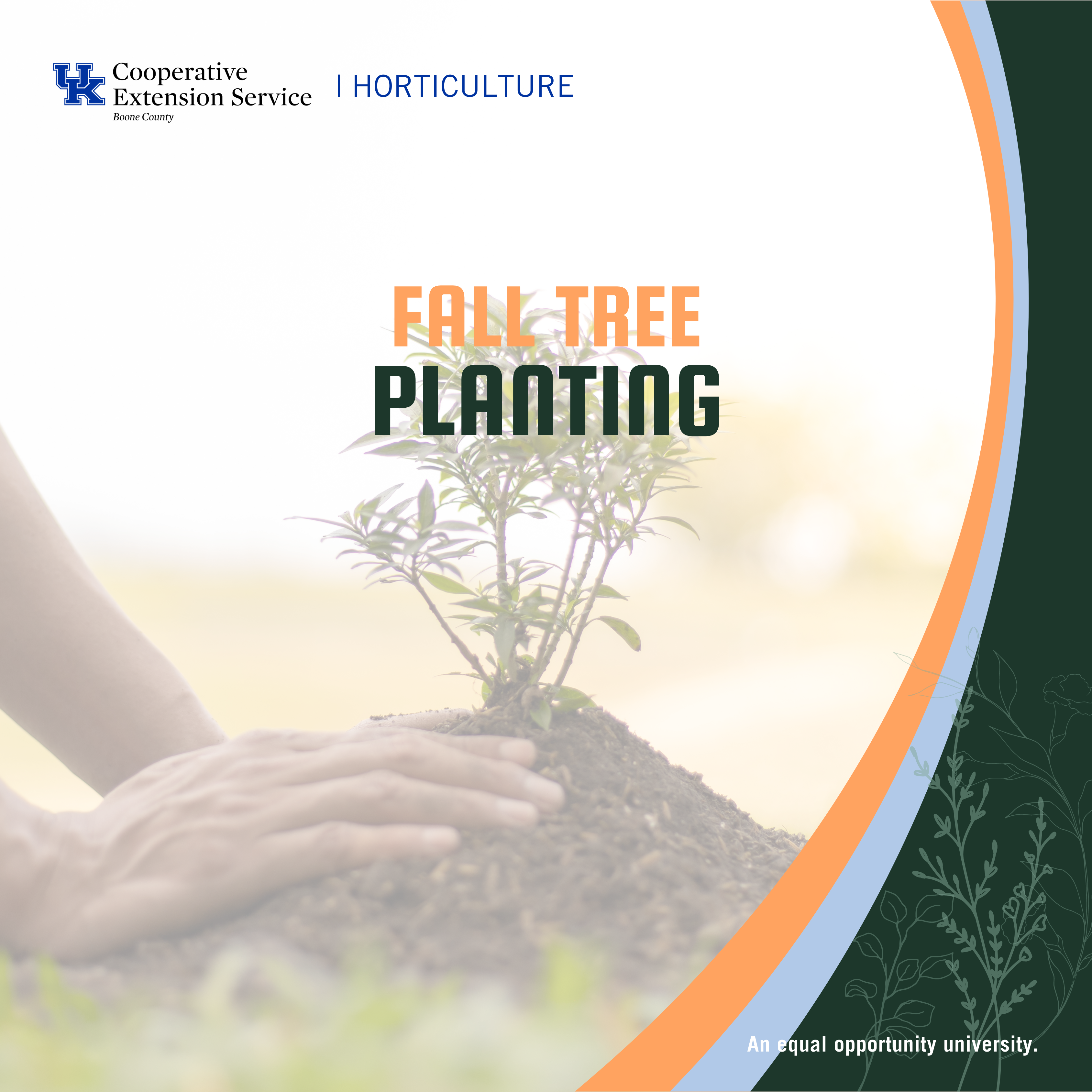 Fall Tree Planting program advertisement