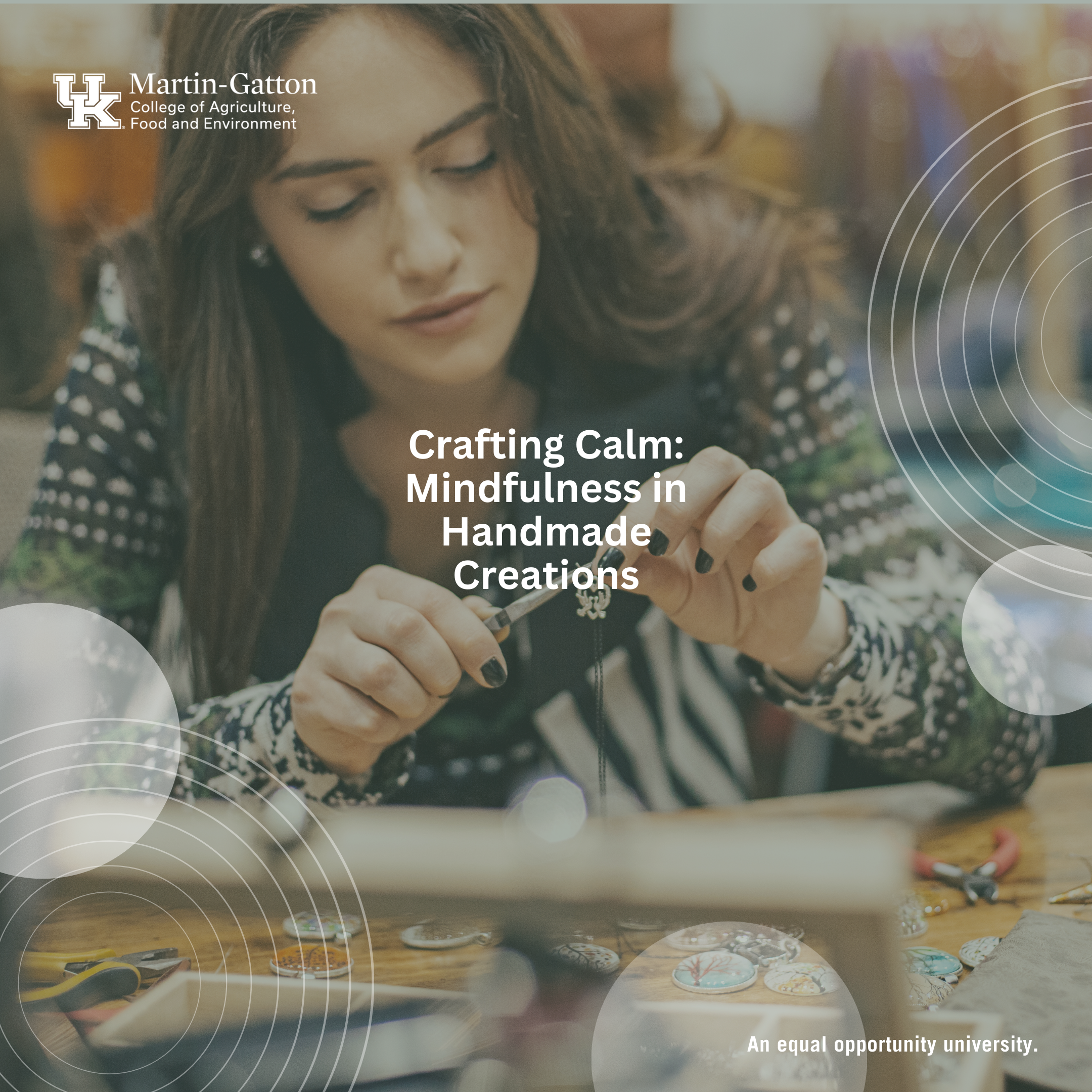 Crafting calm program advertisement