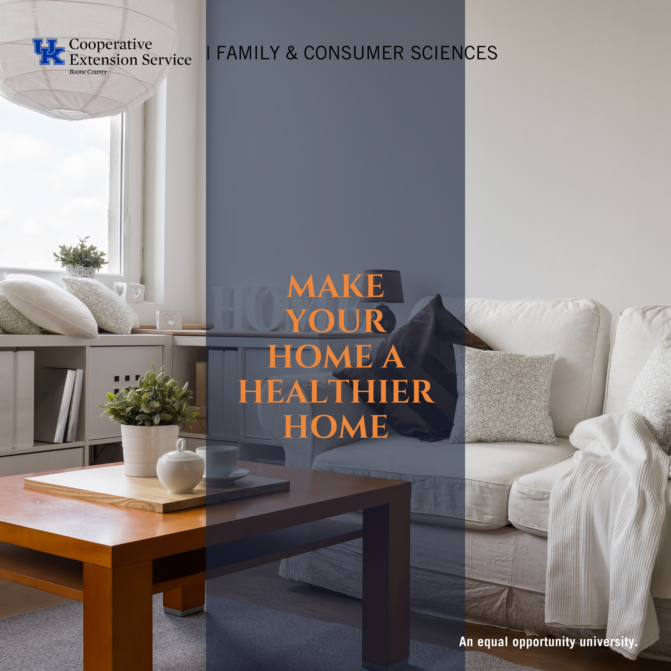 Make your home a healthier home program advertisement