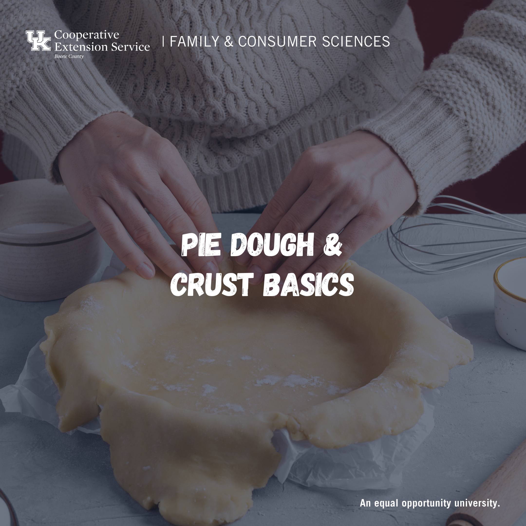 Pie Dough & Crust Basics program advertisement