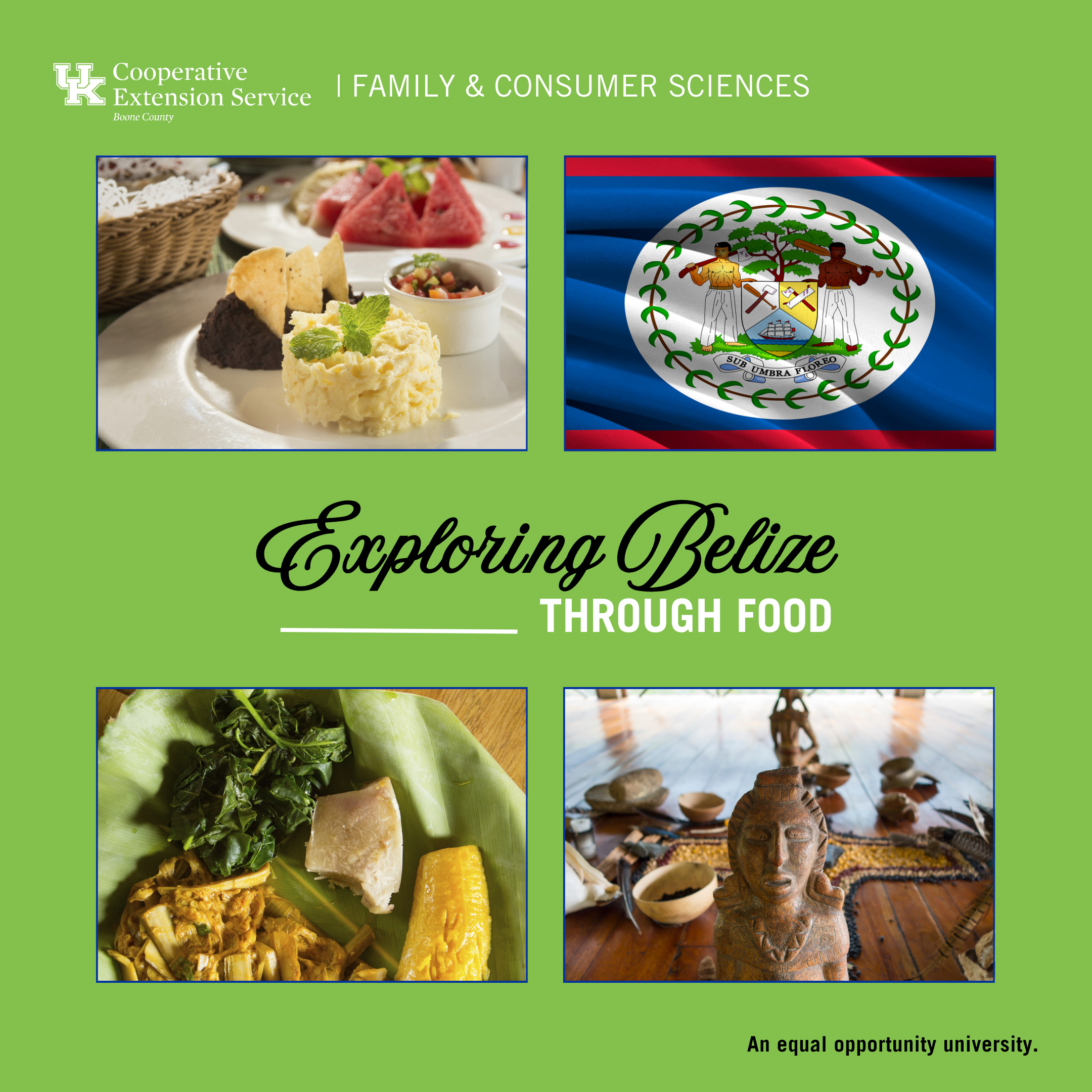 Exploring Belize Through Food program advertisement