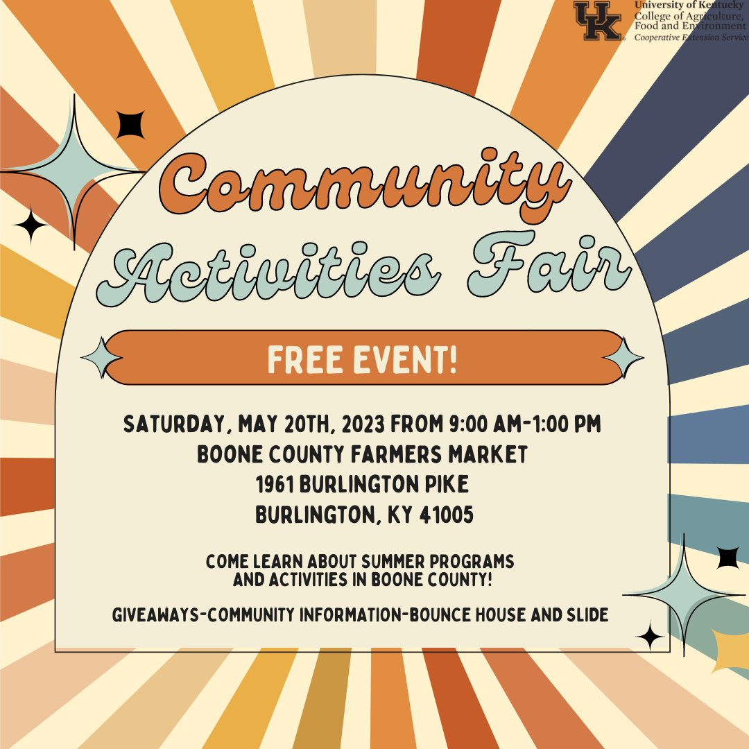 Community Activities Fair Flyer 
