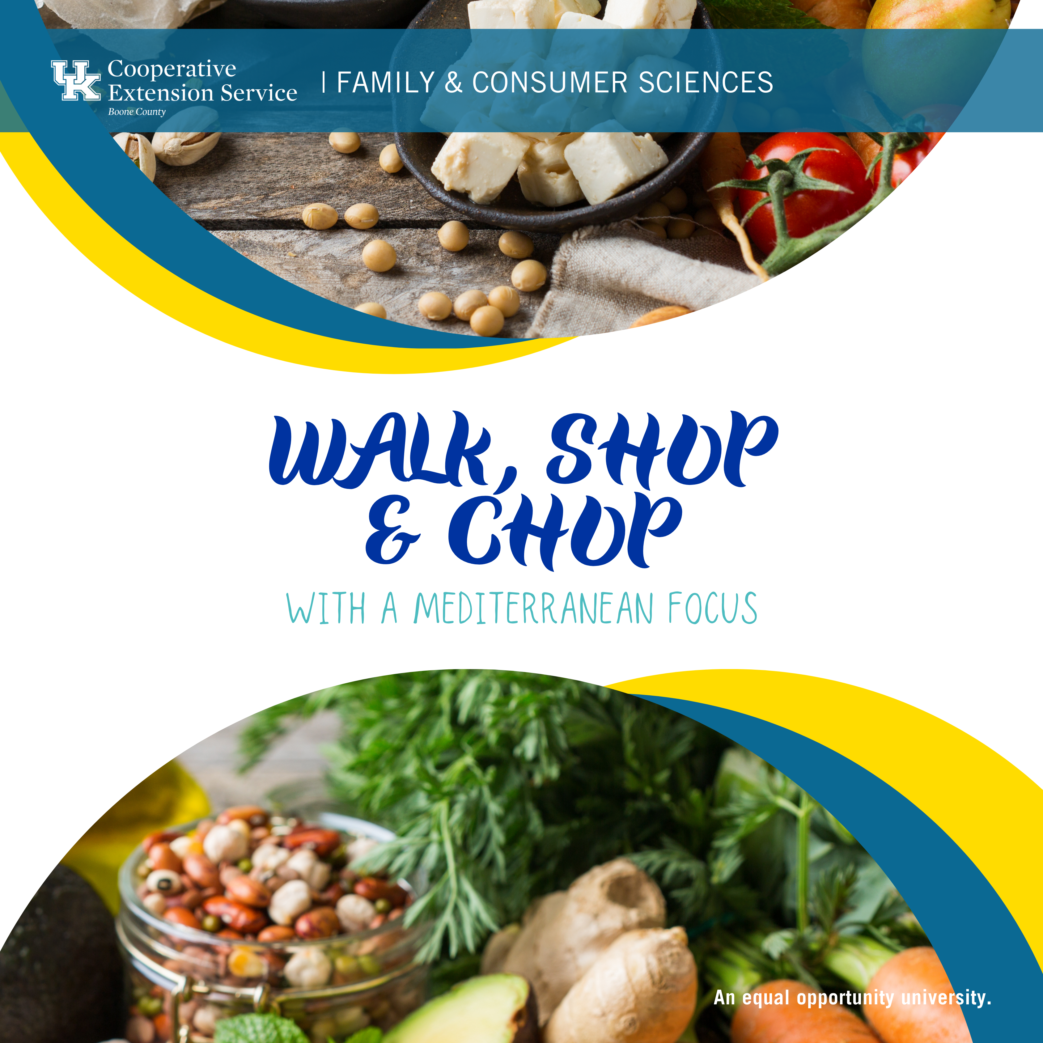 Walk, Shop, & Chop with a Mediterranean Focus program advertisement