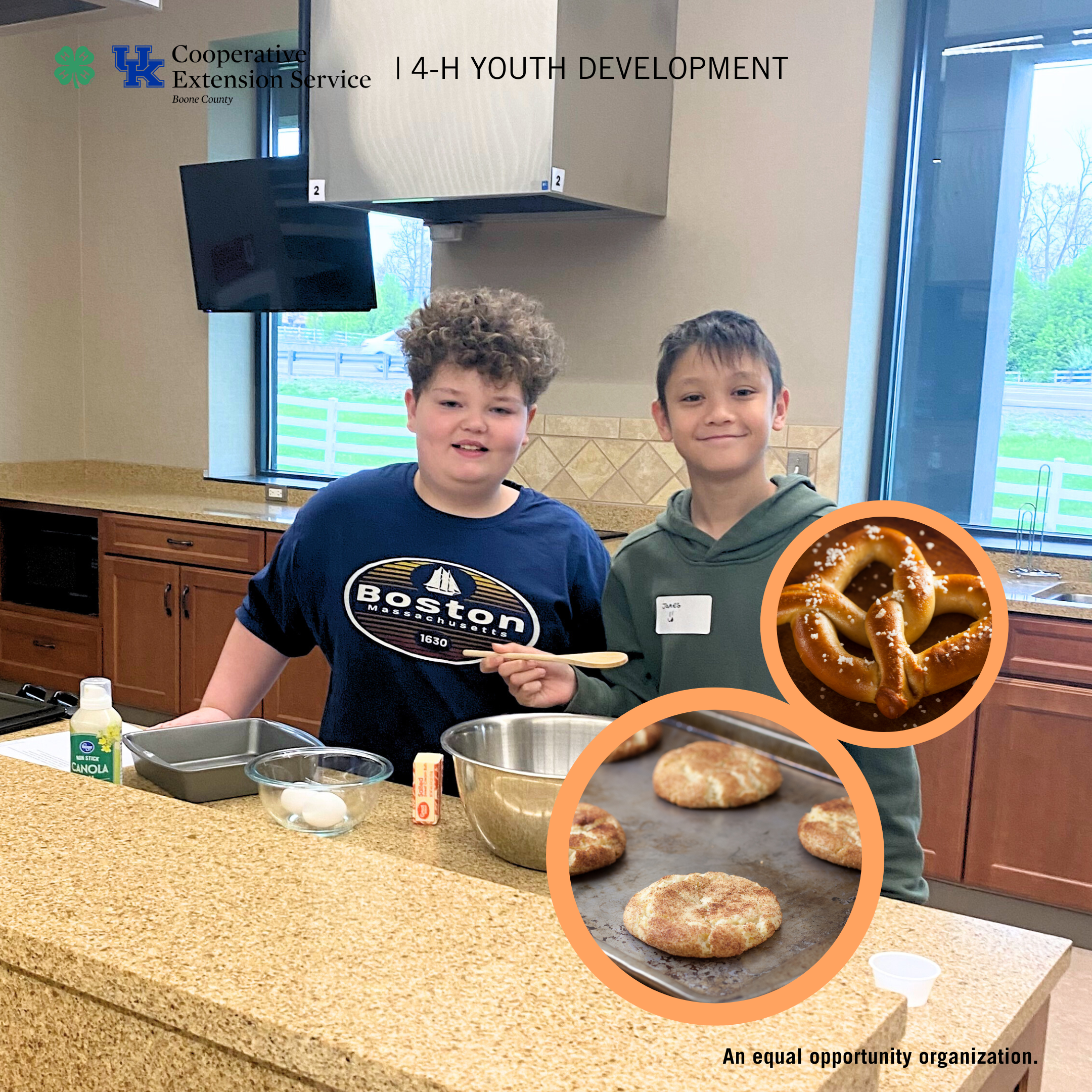 Baking on Spring Break 4H Program