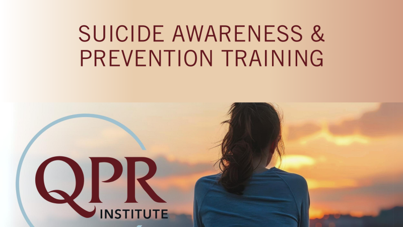 Suicide Awareness and Prevention Training program advertisement